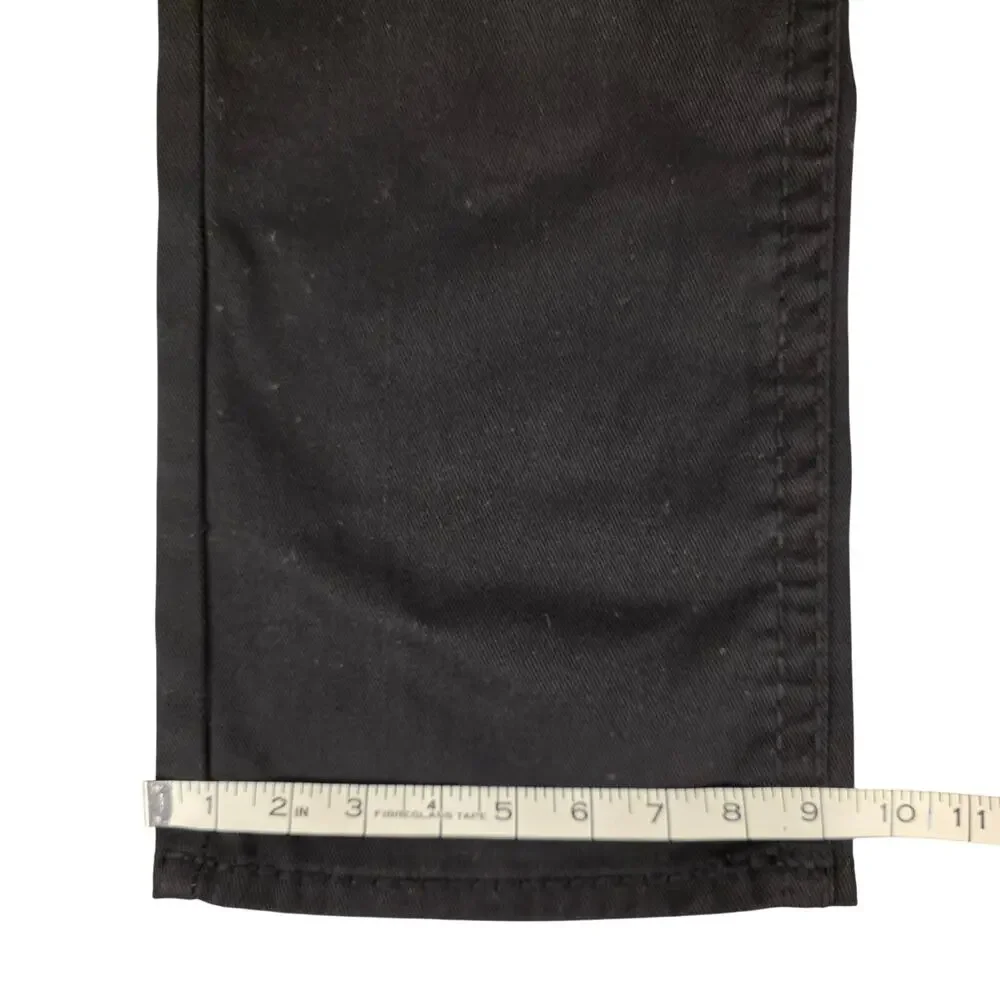 True Religion Ricky Super T Jeans 36x32 Wounded Fox Black Red Stitch USA